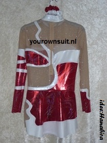 rood met wit ritmisch gympakje_rhythmic gymnastic leotard