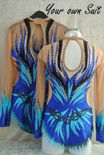 achterkant blauwe vlammen acrogympakje_acrobatics gymnastic leotard