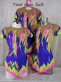 acro leotard; Acrogympakje_Acrobatic gymnastic leotard