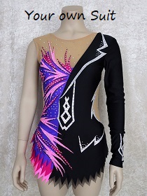 Rhythmic gymnastic leotard, Ritmisch gym pakje met rokje, rg pakje