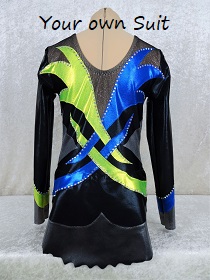 acro leotard; Acrobatic gymsuit, Acrobatic gymnastic leotard, acrogym pakje met rokje, acrogym leotard