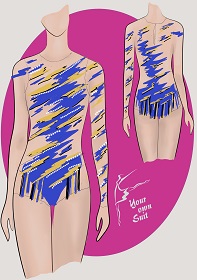 Rhythmic gymnastic leotard, Ritmisch gym pakje met rokje, rg pakje